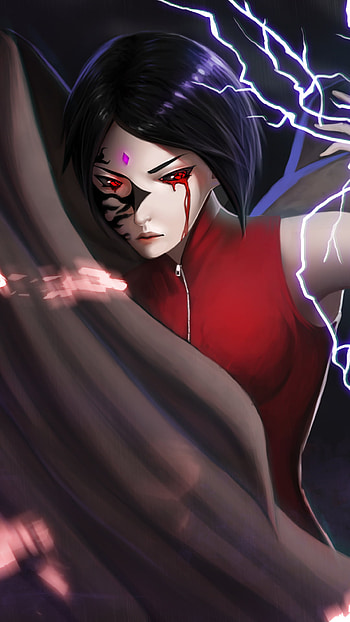 Sarada Uchiha (Boruto) — Lightning Sharingan , Sarada Uchiha, Anime, Boruto HD phone wallpaper