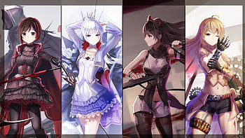 Anime RWBY Weiss Schnee Ruby Rose (character) Blake Belladonna Yang Xiao Long anime HD wallpaper