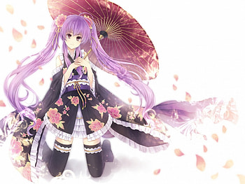 Miku, kimono, vocaloid, Hatsune, anime HD wallpaper