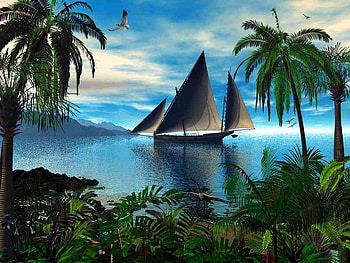 118174054603D03 jpg, clouds, sail palmtree, sky HD wallpaper