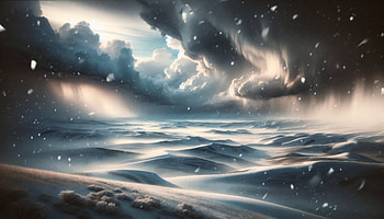 Spectacular Snowstorm, snowstorm, snowy landscape, winter scene HD wallpaper