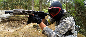 AR15 Close Quarters Battle rifle, Paintball HD wallpaper