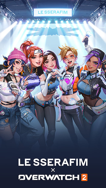 Overwatch 2 LE SSERAFIM Collaboration - Dynamic , video game, Overwatch 2 HD phone wallpaper