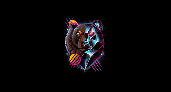 Geometric Animal, Minimalistic animal art HD wallpaper