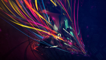 Abstract, Background, Dark, Bright, Lines, Paints HD wallpaper