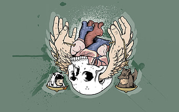 Aesop Rock, Music, Dark, Skull HD wallpaper