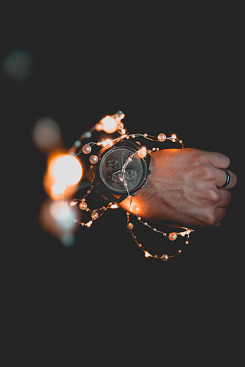 Clock, Hand, Miscellanea, Miscellaneous, Garland HD phone wallpaper