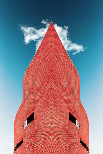 Building, Minimalism, Facade, Brick Wall HD phone wallpaper