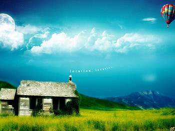ideal place!, blue , abstract, entertainment, other, nature HD wallpaper