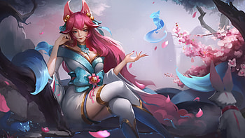 Ahri League Of Legends HD wallpaper