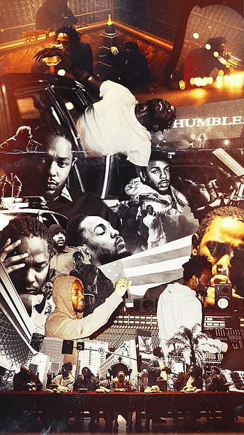 Kendrick Lamar Collage, shoope, art, KendrickLamar, shope, brown, KDot HD phone wallpaper