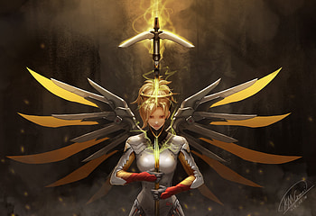 Mercy Overwatch, mercy-overwatch, overwatch, games, xbox-games, ps-games, pc-games, artwork, artist, digital-art HD wallpaper