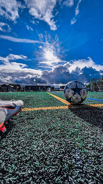 Football stadium, cloud, sky HD phone wallpaper