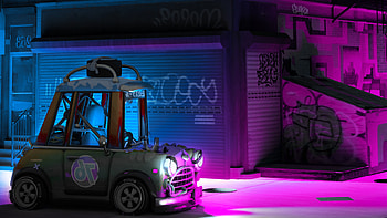 Small Car , artist, artwork, digital-art HD wallpaper
