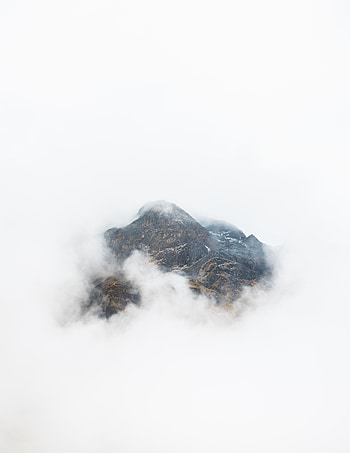 Nature, Clouds, Mountain, Vertex, Top, Fog, Height HD phone wallpaper