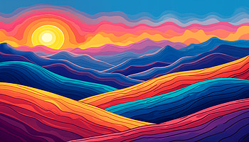 Vibrant Valley: A Stunning Ultra Experience, valley, artistic, landscape, mountain HD wallpaper