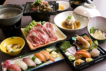 Sushi delights, Japanese cuisine, Fresh seafood, Oriental flavors HD wallpaper