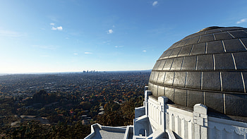 Griffith Observatory, Hollywood sign, Avsim forum, Avsim community HD wallpaper