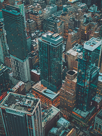 Cities, City, Skyscraper, Building, View From Above HD phone wallpaper