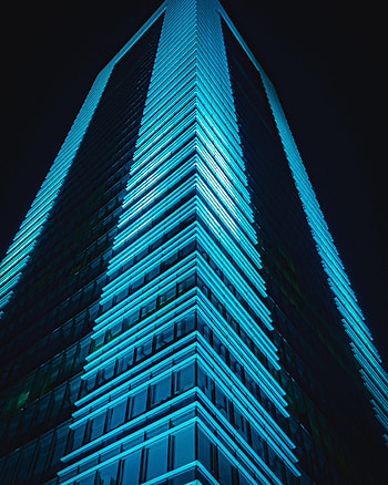 Night, Building, Miscellanea, Miscellaneous, Backlight, Illumination, Glow, Facade HD phone wallpaper