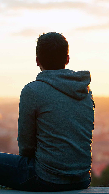 Single Boy Attitude, Sitting Alone HD phone wallpaper