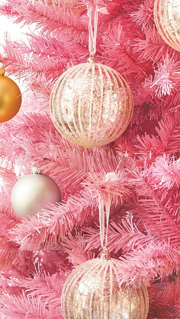 Pink Christmas, Balls HD phone wallpaper