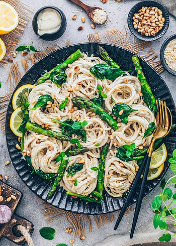 Vegan lemon pasta, Spaghetti al limone HD phone wallpaper