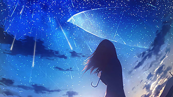 Anime Girl Umbrella Rain , anime-girl, anime, artist, artwork, digital-art, umbrella, rain HD wallpaper