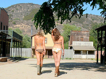 Cowgirls In Charge, style, towns, cowgirls, ranch, outdoors, trees, western, female, sexy, rodeo, bikini, beautiful, actors, fashion, pretty, models, girls, women, boots HD wallpaper