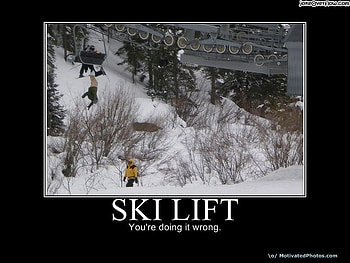 ski lift, ski, funny, werd, lift HD wallpaper