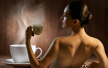 Coffee, girl, lady, beautiful HD wallpaper