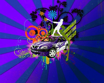 Dacia Logan Funky Abstract, abstract, funky, logan, , dacia HD wallpaper