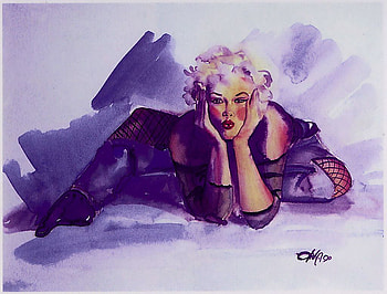 Olivia, lay down, blond, nice woman HD wallpaper