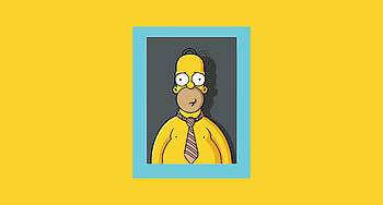 Homer Simpson, frame, The Simpsons, animated show, minimal HD wallpaper