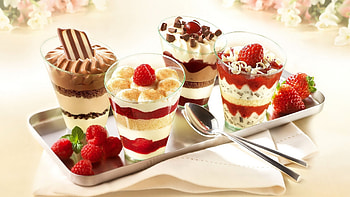 Enjoy!, ice fream, chocolate, red, dessert, fruit, berry, food, cream, sweet HD wallpaper