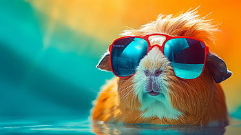 Cool Sunglasses Guinea Pig, Animal, guinea pig HD wallpaper