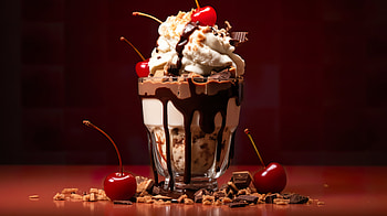 Hot Fudge Sundae, ice cream, food, sundae HD wallpaper