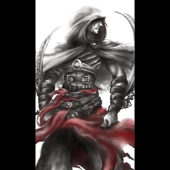 Fate Warrior, gallery, sword, art, ubisoft, 2004, prince of persia warrior within, environment, artwork, pop, prince of persia, video game, prince, warrior HD wallpaper