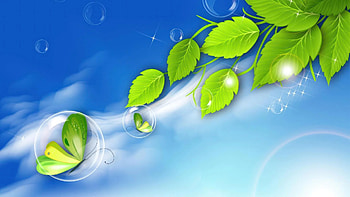 Freshest Frutiger Aero - Verdant Leaves & Bubbles, Frutiger Aero HD wallpaper