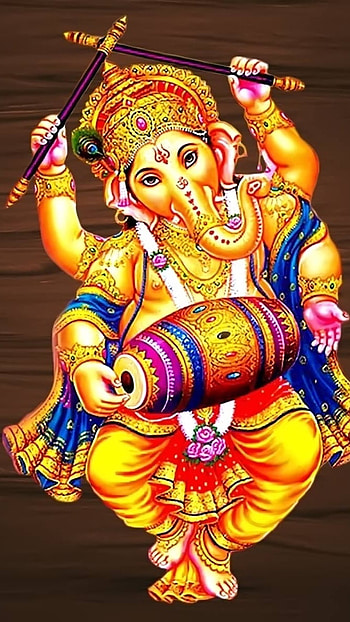 Shri Ganesh, Instruments Background, instruments, background HD phone wallpaper