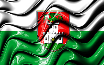 Ljubljana Flag, , Cities of Slovenia, Europe, Day of Ljubljana, Flag of Ljubljana, 3D art, Ljubljana, slovenian cities, Ljubljana 3D flag, Slovenia HD wallpaper