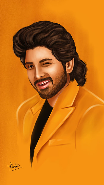 Allu Arjun Army, Beautiful, Painting HD phone wallpaper