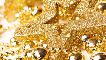 Glitter, Gold Star HD wallpaper