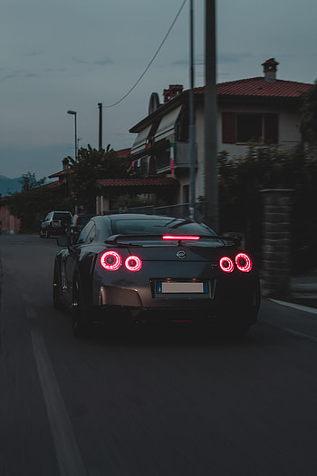 Sports, Nissan, Cars, Lights, Dark, Car, Sports Car, Glow, Headlights, Nissan 370Z HD phone wallpaper