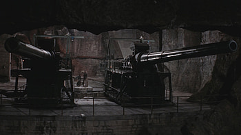 Guns Of Navarone, guns, cliff, navarone, war HD wallpaper