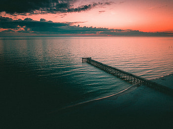 Nature, Sea, Twilight, Shore, Bank, Pier, Dusk, Wharf, Berth HD wallpaper