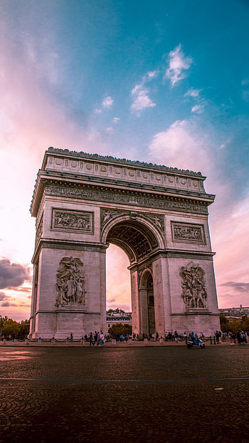 Arc de Triomphe, Exquisite architecture, Top quality , Parisian pride HD phone wallpaper