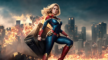 Marvel Captain Marvel , captain-marvel, superheroes, artwork, digital-art, artist, deviantart HD wallpaper