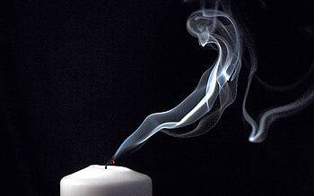 Candle, smoke, graphy, artistic HD wallpaper