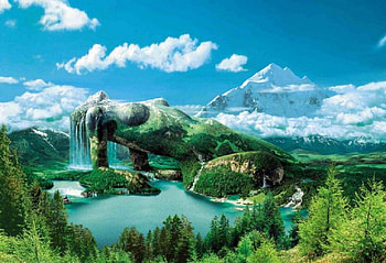 digital art, landscape, nature, unusually HD wallpaper